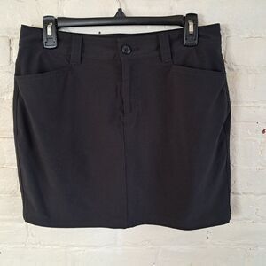 Eddie Bauer Women's Adventure 2.0 Skort Size 6 Black Active Outdoor Golf Hiking